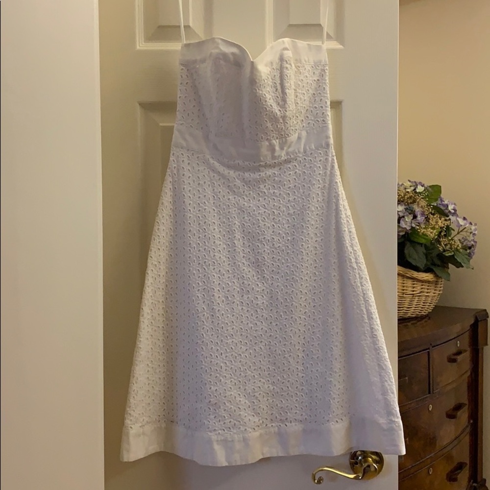 White house black market all white dress